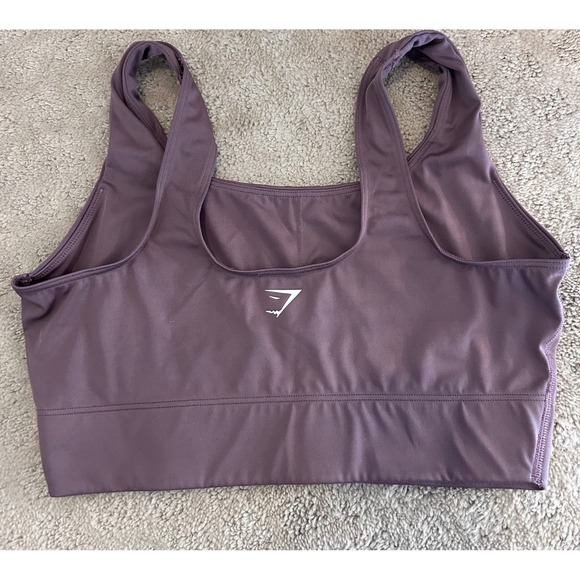 Gymshark Seamless Sports Bra Purple Medium Workout Fitness Tank Top SZ M - Picture 2 of 5